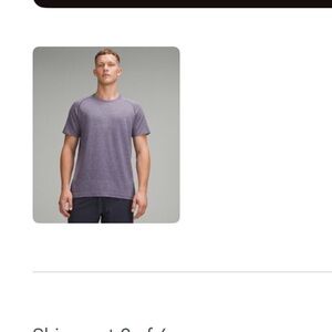 lululemon athletica Metal Vent Tech Men's Heathered Purple Tee